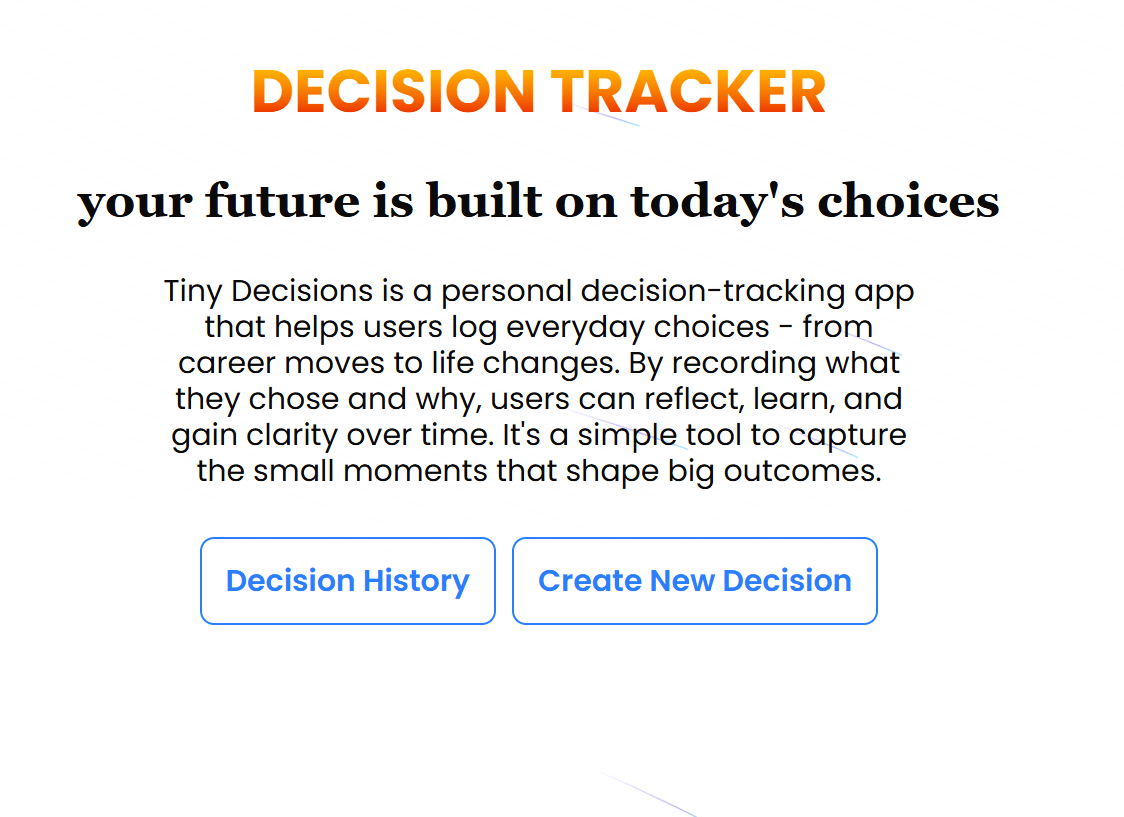 Decision Tracker